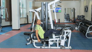 Modern hotel fitness center